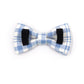 Custom Dark Blue Tartan Dog Harness Set, Personalized Name Collar & Rope Leash, Plaid Puppy Walking Kit XS-XL