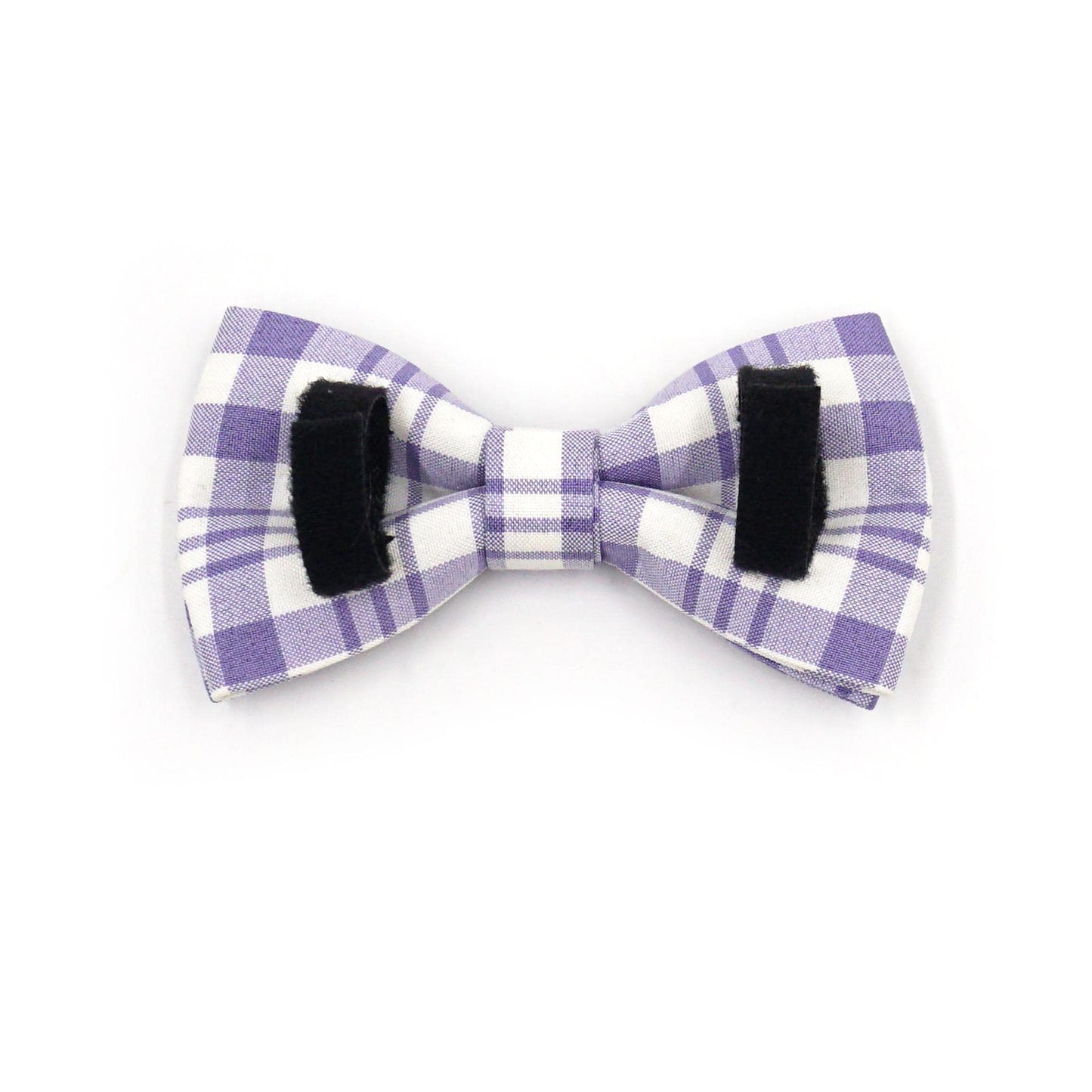 Custom Lilac Tartan Dog Harness Set, Personalized Name Collar & Rope Leash, Plaid Puppy Walking Kit XS-XL