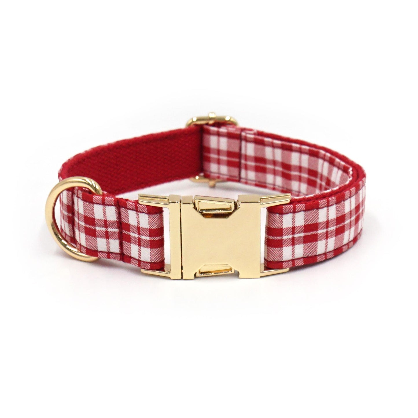 Plaid Dog Collar, Personalized Engraved Name Pet Collar, Preppy Plaid Collar with Leash, Bow Tie & Bag, Custom Puppy Collar Set