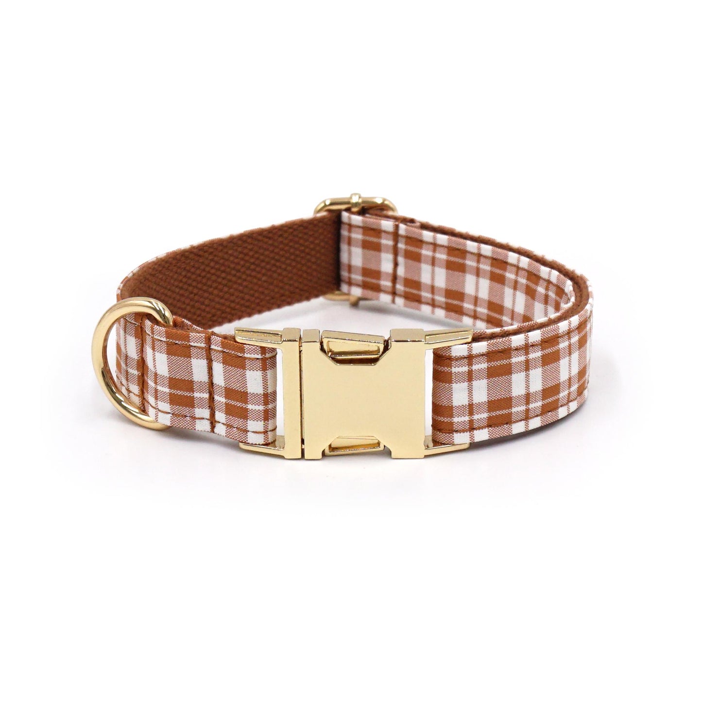 Plaid Dog Collar, Personalized Engraved Name Pet Collar, Preppy Plaid Collar with Leash, Bow Tie & Bag, Custom Puppy Collar Set