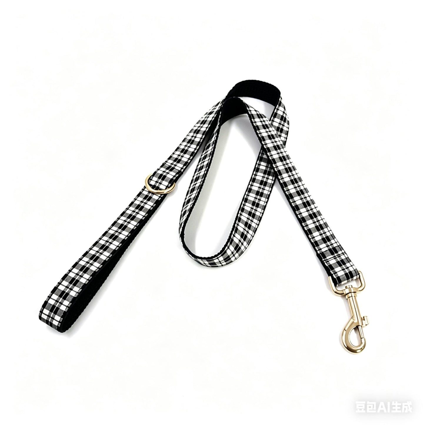 Plaid Dog Collar, Personalized Engraved Name Pet Collar, Preppy Plaid Collar with Leash, Bow Tie & Bag, Custom Puppy Collar Set