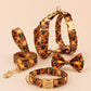 Personalised Halloween Dog Harness Optional Set with Collar, Leash & Bow Tie, Orange Black Pumpkin, Gold Buckle, Custom Polyester Pet Outfit
