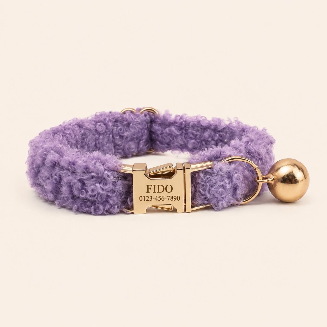 Personalized Cat Collar with Name Plate, Bell & Bow Tie, Custom Engraved Kitten Collar, Teddy Bear Cat Gift